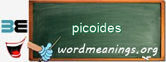 WordMeaning blackboard for picoides